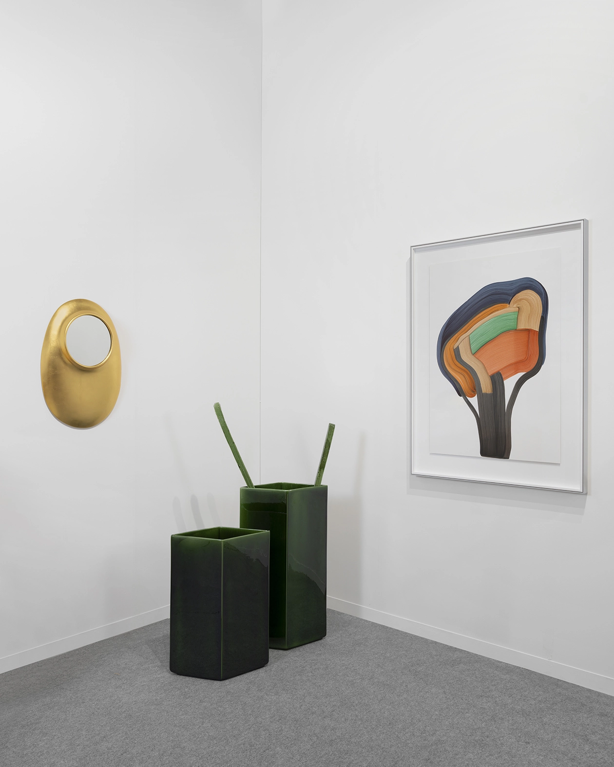 Vase Losange 84 green - Ronan & Erwan Bouroullec - Vase - Galerie kreo