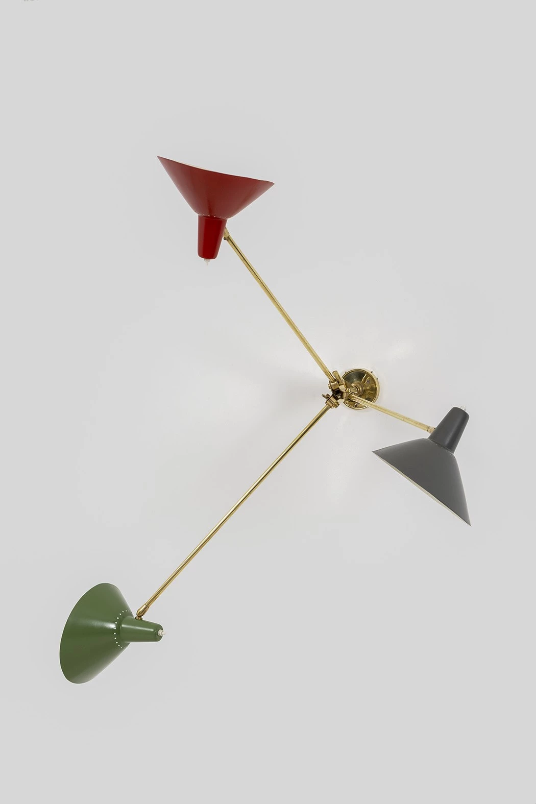 Applique trois bras tricolore - Anonymous - Wall light - Galerie kreo
