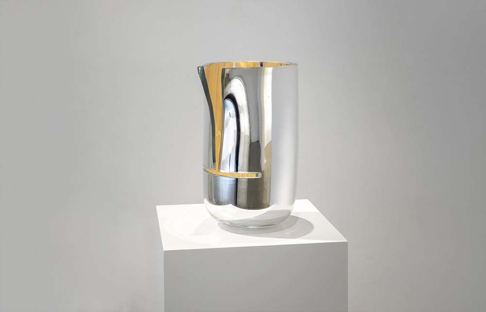 Cut Mirror Vase - Front - Vase - Galerie kreo