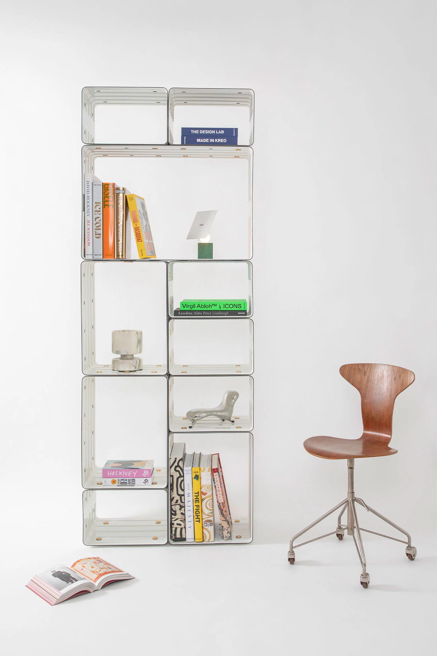 Quobus 1,3,6 monochromatic - Marc Newson - Bookshelf - Galerie kreo