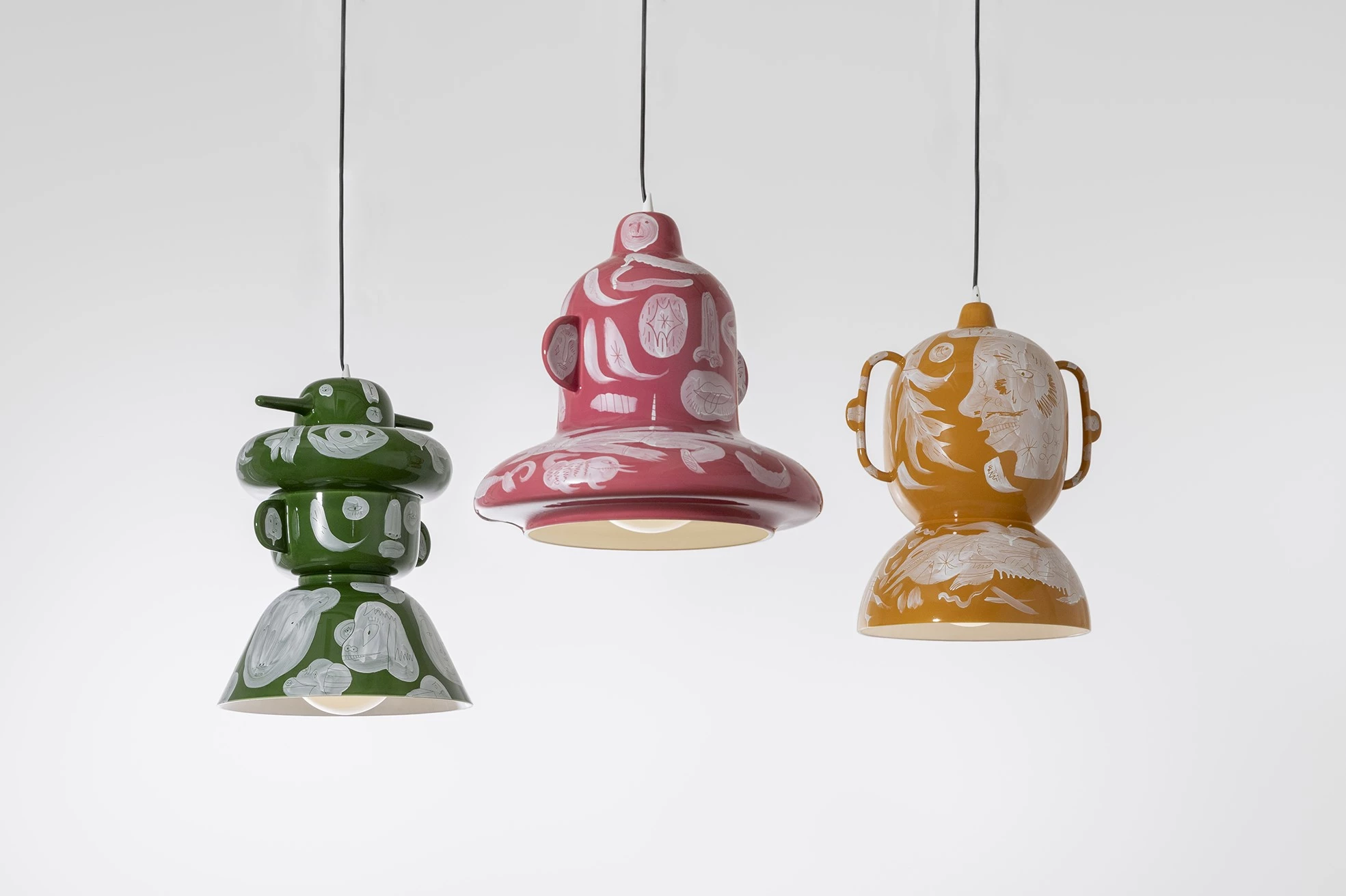 Lucerna Mascara - Jaime Hayon - Pendant light - Galerie kreo