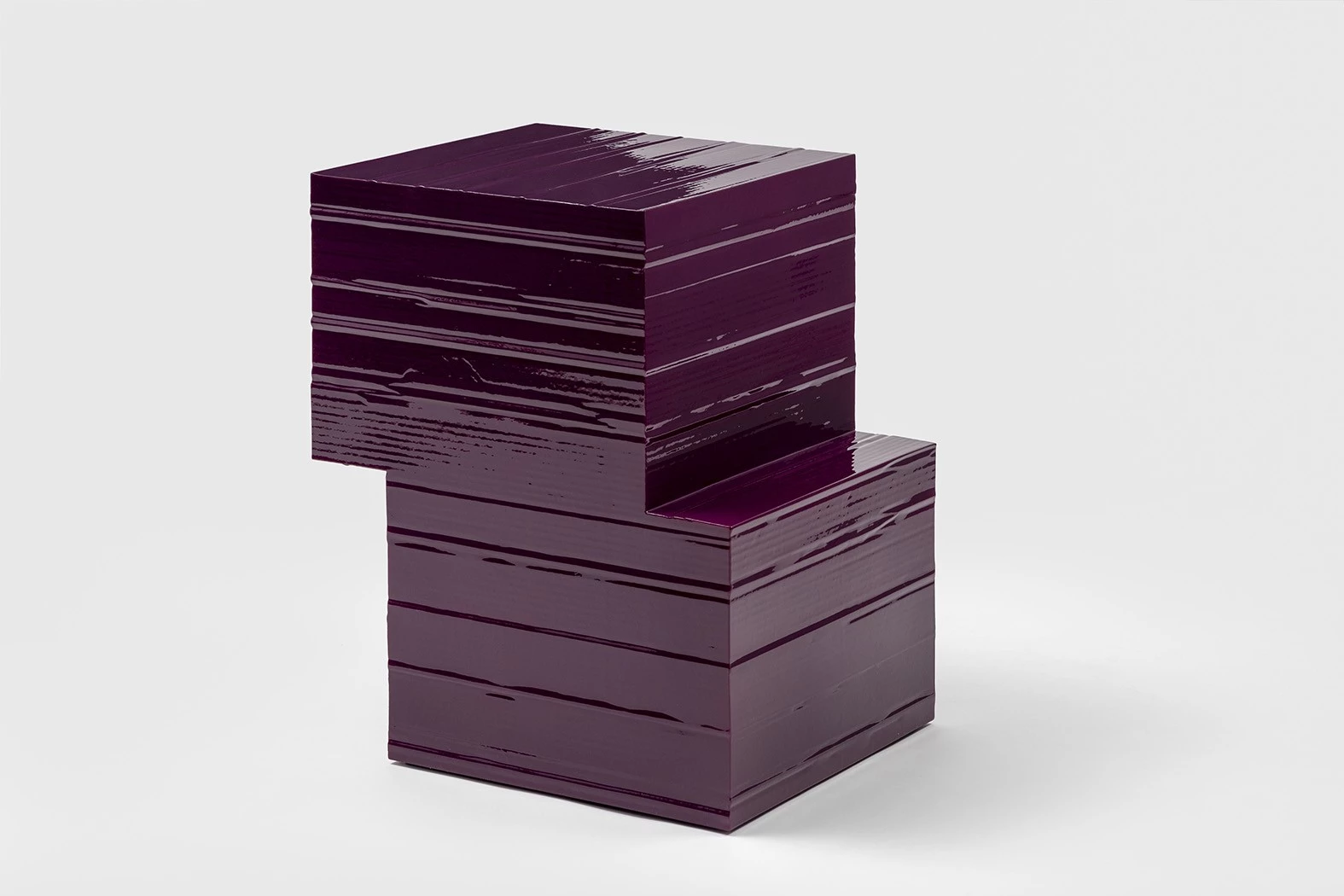 Jello Side Table S Square - Marco Campardo - Side table - Galerie kreo