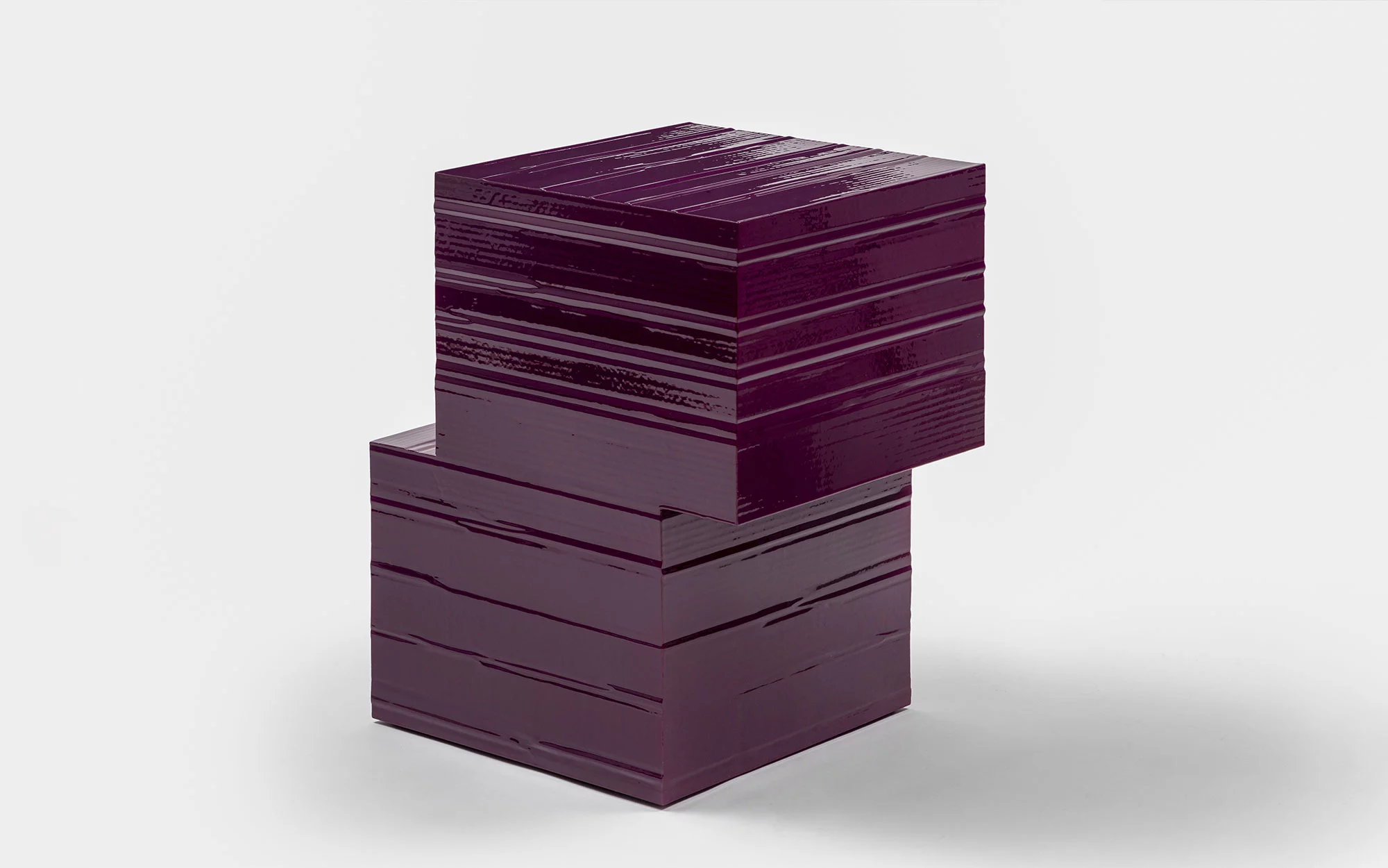 Jello Side Table S Square - Marco Campardo - Side table - Galerie kreo