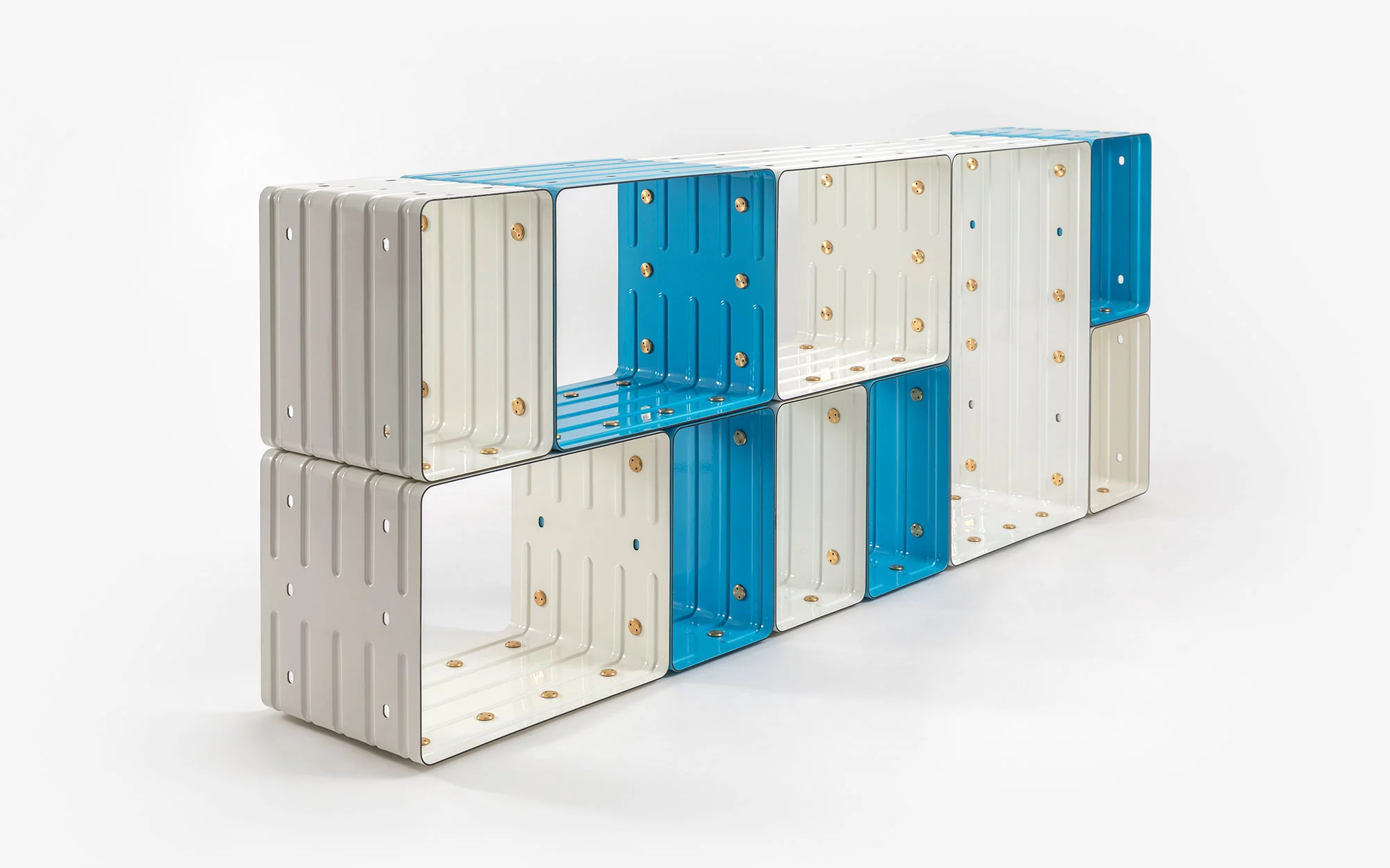 Quobus 1,3,6 two-colored - Marc Newson - Bookshelf - Galerie kreo