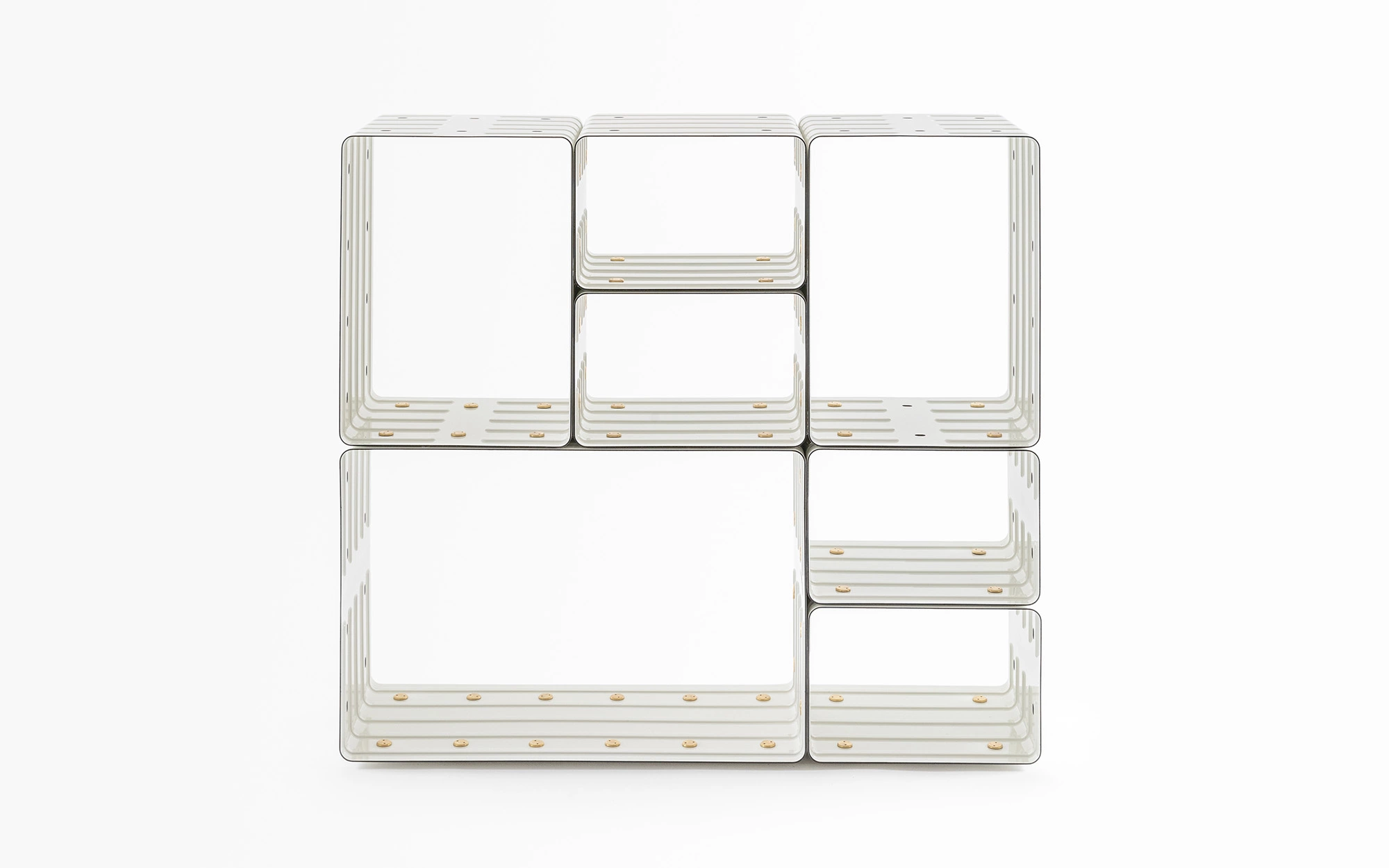 Quobus 1,2,4 monochromatic - Marc Newson - Storage - Galerie kreo