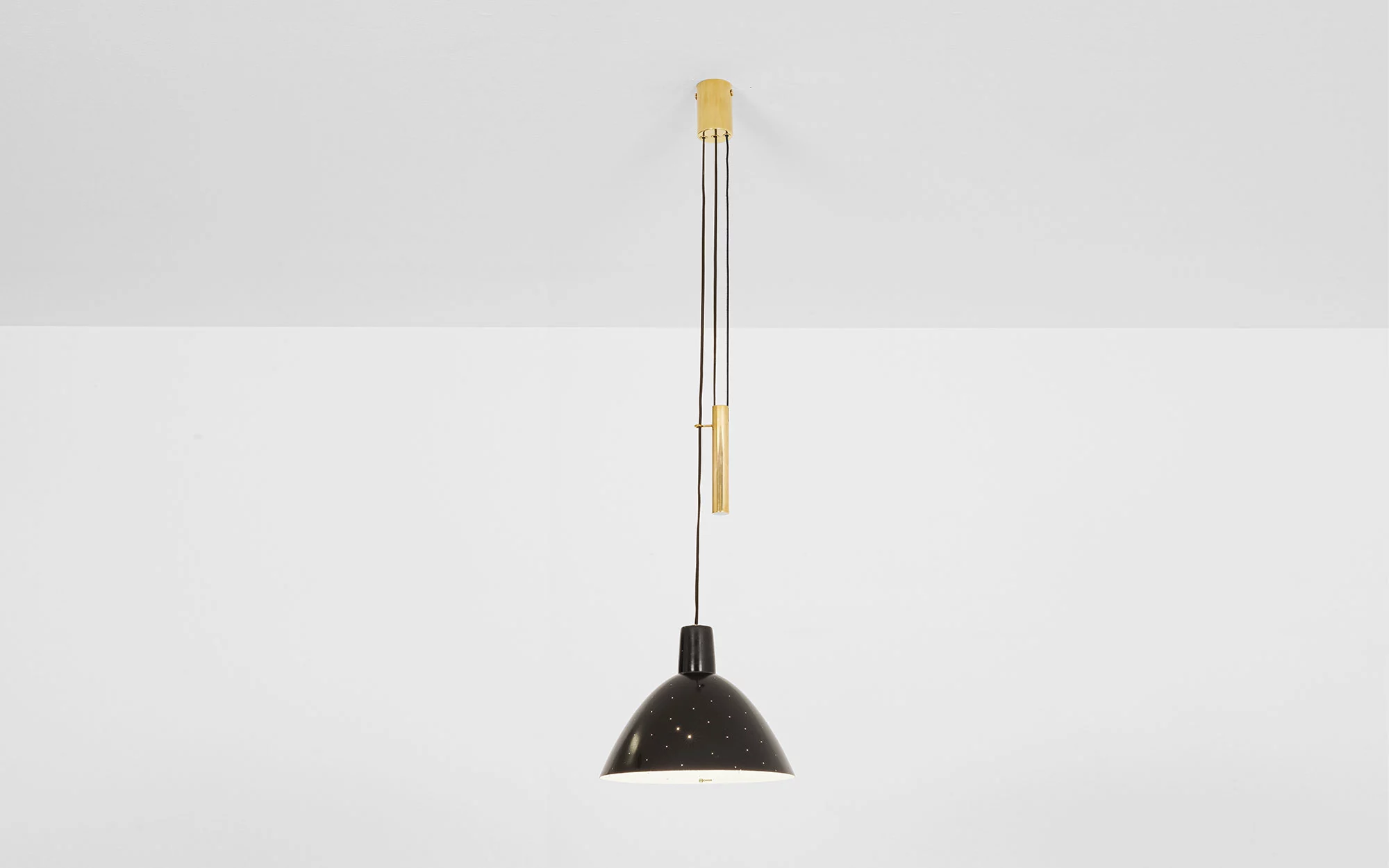 2066 (black) - Gino Sarfatti - Pendant light - Galerie kreo