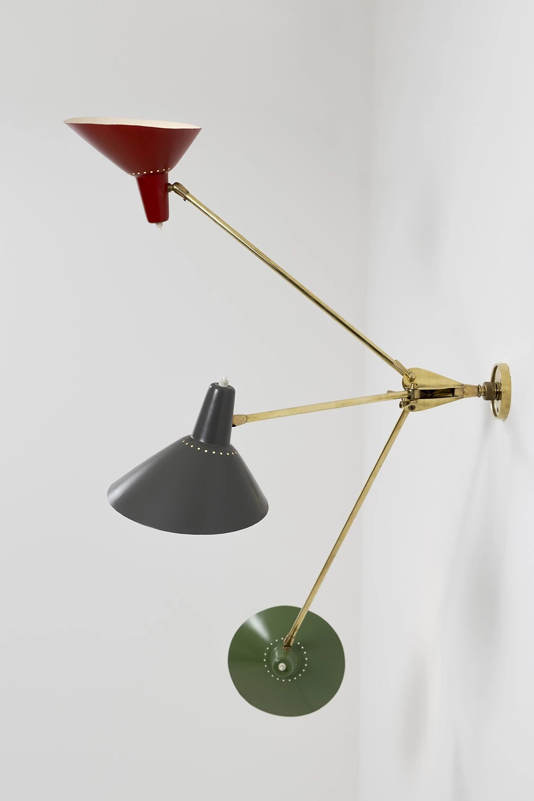 Applique trois bras tricolore - Anonymous - Wall light - Galerie kreo