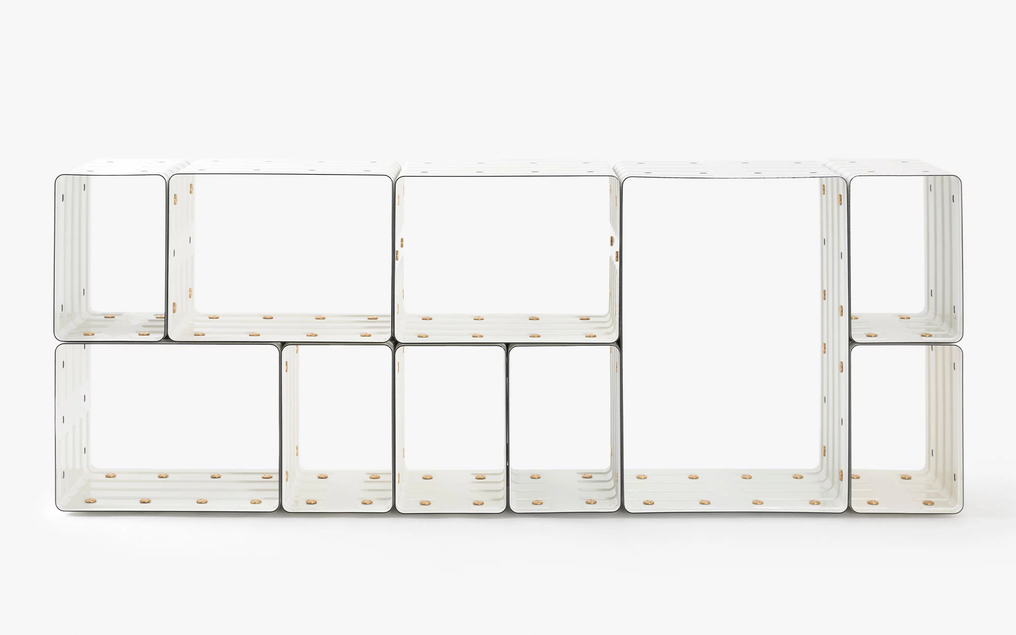 Quobus 1,3,6 monochromatic - Marc Newson - Bookshelf - Galerie kreo