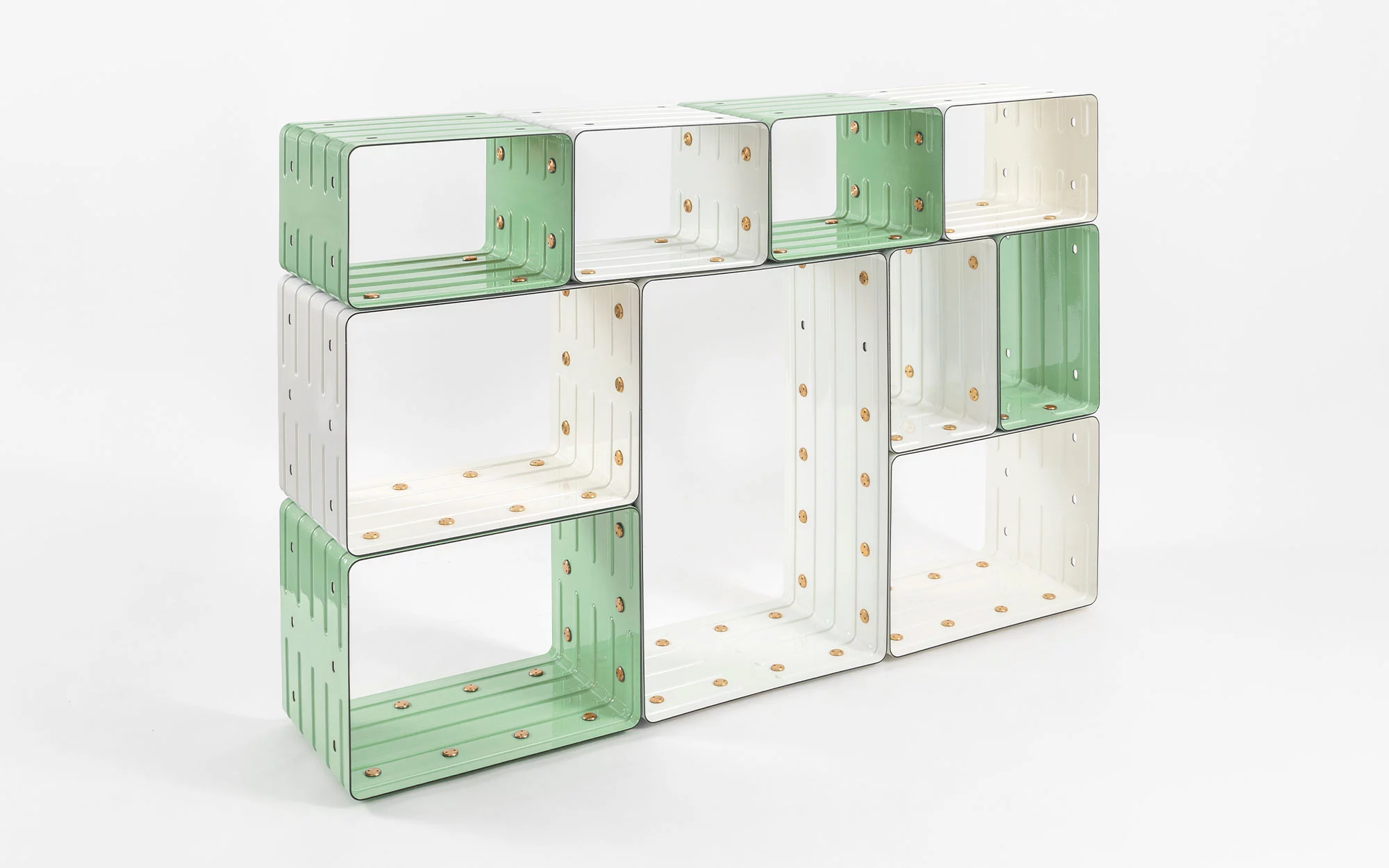 Quobus 1,3,6 two-colored - Marc Newson - Bookshelf - Galerie kreo