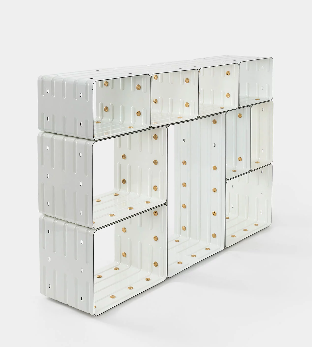 Quobus 1,3,6 monochromatic - Marc Newson - Bookshelf - Galerie kreo