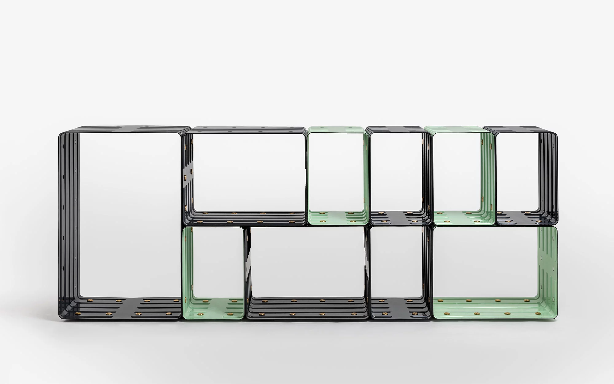 Quobus 1,3,6 two-colored - Marc Newson - Bookshelf - Galerie kreo