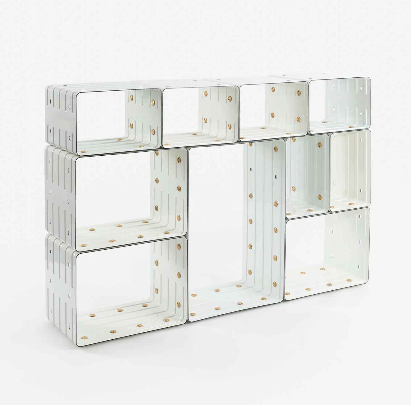 Quobus 1,3,6 monochromatic - Marc Newson - Bookshelf - Galerie kreo