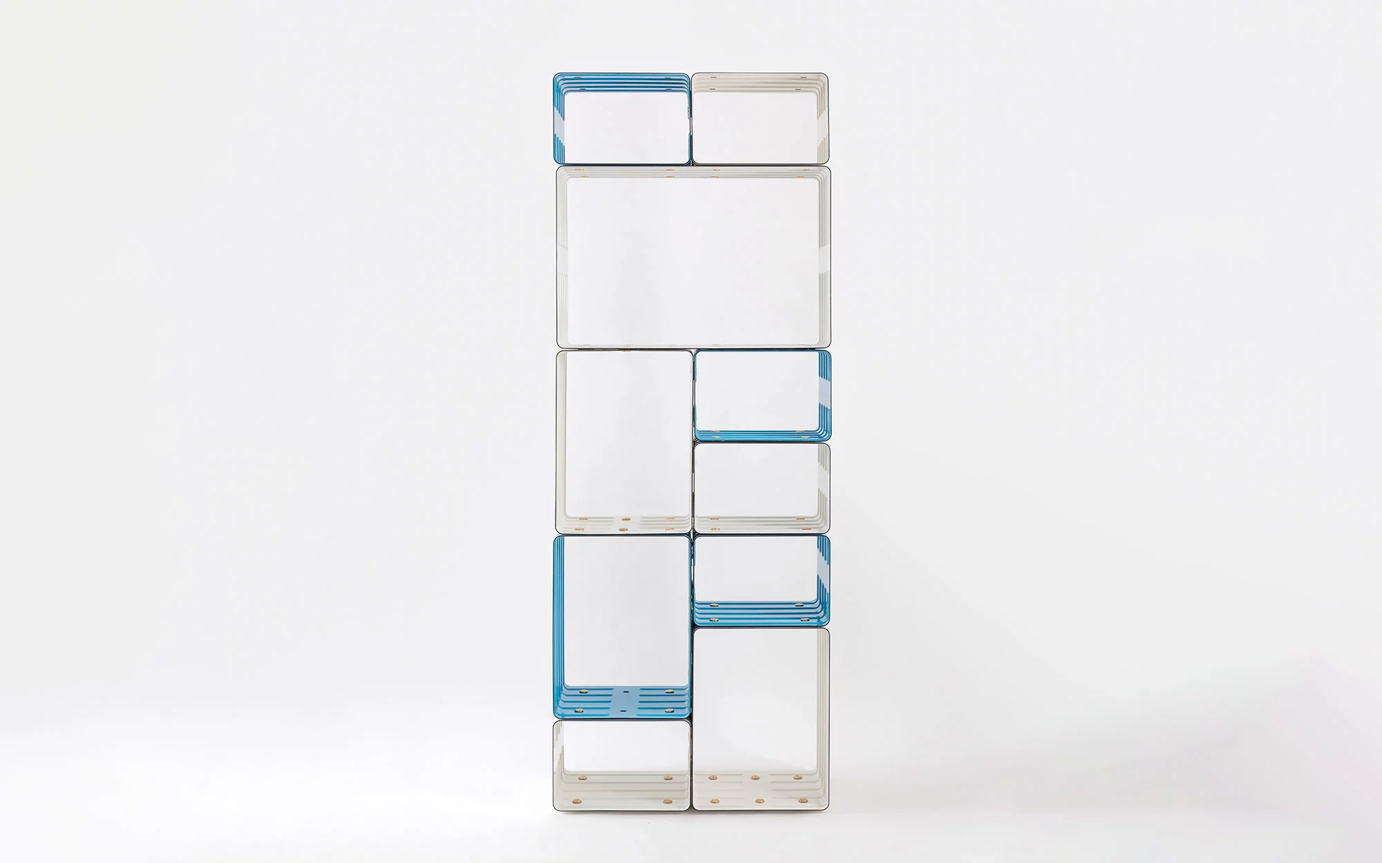 Quobus 1,3,6 two-colored - Marc Newson - bookshelf storage- Galerie kreo